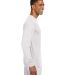 N3165 A4 Adult Cooling Performance Long Sleeve Cre WHITE side view