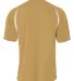 N3181 A4 Adult Cooling Performance Color Block Sho VEGAS GOLD/ WHT back view