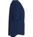 N4184 A4 Adult Short Sleeve Full Button Baseball T in Navy side view