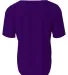 N4184 A4 Adult Short Sleeve Full Button Baseball T PURPLE back view