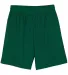 N5184 A4 7 Inch Adult Lined Micromesh Shorts FOREST GREEN front view