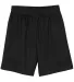 N5184 A4 7 Inch Adult Lined Micromesh Shorts BLACK front view