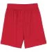 N5184 A4 7 Inch Adult Lined Micromesh Shorts SCARLET front view