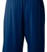 N5244 A4 Adult 7 inch Performance  Shorts No Pocke in Navy