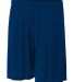 N5244 A4 Adult 7 inch Performance  Shorts No Pocke in Navy