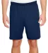 N5244 A4 Adult 7 inch Performance  Shorts No Pocke NAVY front view