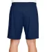 N5244 A4 Adult 7 inch Performance  Shorts No Pocke NAVY back view