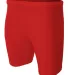 N5259 A4 Compression Short SCARLET front view