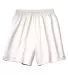 N5293 A4 Adult Lined Tricot Mesh Shorts WHITE front view