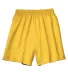 N5293 A4 Adult Lined Tricot Mesh Shorts GOLD front view