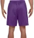 N5293 A4 Adult Lined Tricot Mesh Shorts PURPLE back view
