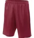 N5293 A4 Adult Lined Tricot Mesh Shorts CARDINAL front view