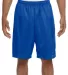 N5296 A4 Adult Lined Tricot Mesh Shorts ROYAL front view