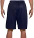 N5296 A4 Adult Lined Tricot Mesh Shorts NAVY back view