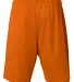N5296 A4 Adult Lined Tricot Mesh Shorts ATHLETIC ORANGE back view