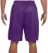 N5296 A4 Adult Lined Tricot Mesh Shorts PURPLE back view