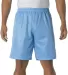N5296 A4 Adult Lined Tricot Mesh Shorts LIGHT BLUE front view