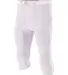 N6181 A4 Men's Flyless Football Pant WHITE front view