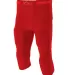 N6181 A4 Men's Flyless Football Pant SCARLET front view