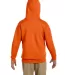 JERZEES 996Y NuBlend Youth Hooded Pullover Sweatsh in Safety orange back view