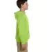 JERZEES 996Y NuBlend Youth Hooded Pullover Sweatsh in Neon green side view