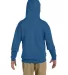 JERZEES 996Y NuBlend Youth Hooded Pullover Sweatsh in Vintage heather blue back view
