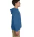 JERZEES 996Y NuBlend Youth Hooded Pullover Sweatsh in Vintage heather blue side view