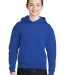 JERZEES 996Y NuBlend Youth Hooded Pullover Sweatsh in Royal front view