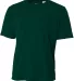 NB3142 A4 Youth Cooling Performance Crew Tee FOREST front view