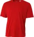 NB3142 A4 Youth Cooling Performance Crew Tee SCARLET front view