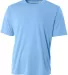 NB3142 A4 Youth Cooling Performance Crew Tee LIGHT BLUE front view