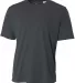 NB3142 A4 Youth Cooling Performance Crew Tee GRAPHITE front view