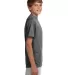 NB3142 A4 Youth Cooling Performance Crew Tee GRAPHITE side view