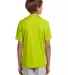 NB3142 A4 Youth Cooling Performance Crew Tee SAFETY YELLOW back view