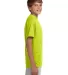 NB3142 A4 Youth Cooling Performance Crew Tee SAFETY YELLOW side view
