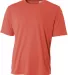 NB3142 A4 Youth Cooling Performance Crew Tee CORAL front view