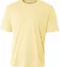 NB3142 A4 Youth Cooling Performance Crew Tee LIGHT YELLOW front view