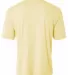 NB3142 A4 Youth Cooling Performance Crew Tee LIGHT YELLOW back view