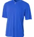 NB3143 A4 Youth Tek 2-Button Henley ROYAL front view