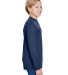 NB3165 A4 Youth Cooling Performance Long Sleeve Cr in Navy side view
