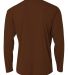 NB3165 A4 Youth Cooling Performance Long Sleeve Cr in Brown back view