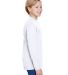NB3165 A4 Youth Cooling Performance Long Sleeve Cr WHITE side view
