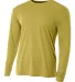 NB3165 A4 Youth Cooling Performance Long Sleeve Cr VEGAS GOLD front view