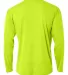 NB3165 A4 Youth Cooling Performance Long Sleeve Cr LIME back view
