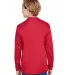 NB3165 A4 Youth Cooling Performance Long Sleeve Cr SCARLET back view