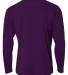 NB3165 A4 Youth Cooling Performance Long Sleeve Cr PURPLE back view