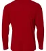 NB3165 A4 Youth Cooling Performance Long Sleeve Cr CARDINAL back view