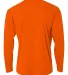 NB3165 A4 Youth Cooling Performance Long Sleeve Cr SAFETY ORANGE back view