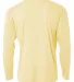 NB3165 A4 Youth Cooling Performance Long Sleeve Cr LIGHT YELLOW back view