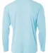 NB3165 A4 Youth Cooling Performance Long Sleeve Cr PASTEL BLUE back view